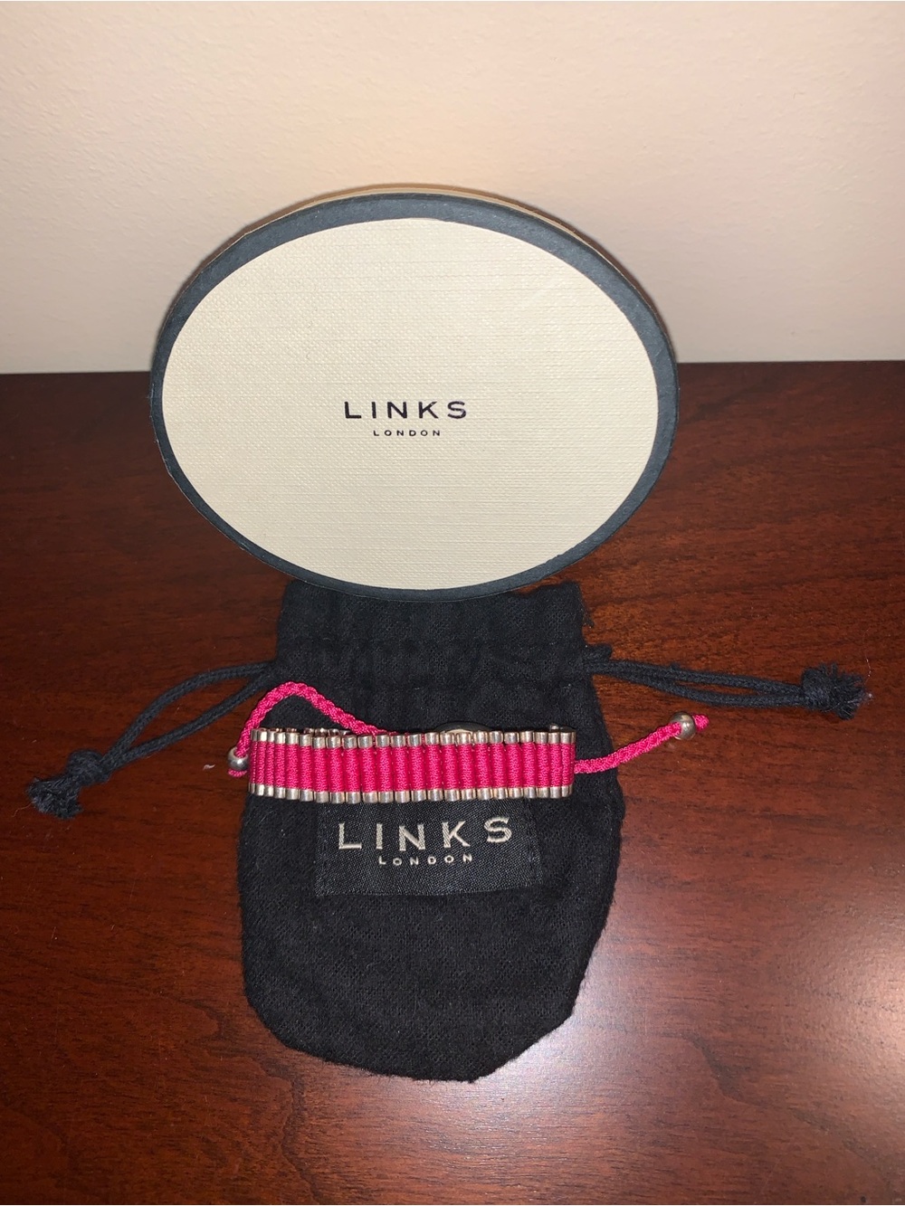 Links London Fuchsia Friendship Bracelet